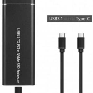 מארז ל-SSD M.2 NVMe PCIe USB 3.1 Type-C שחור מבית Gold Touch