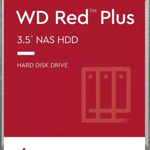 דיסק קשיח פנימי Red Plus NAS 6TB 3.5'' 5400RPM SATA III 256MB WD60EFPX מבית Western Digital