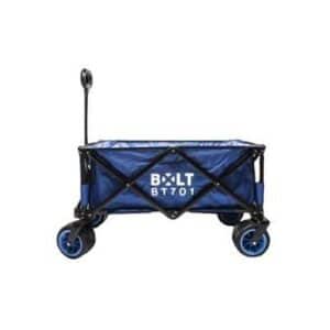 עגלת חוף ושטח מתקפלת BT701 לעומס 70 ק"ג גלגלי PVC 7 אינץ' שחור מבית Bolt