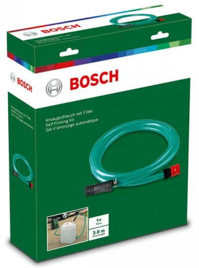 צינור יניקת מים 3 מטר למכונות שטיפה בלחץ מבית Bosch