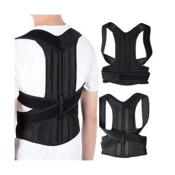 חגורת גב אורתופדית מוצלבת מידה XXL שחור מבית Gav Medic