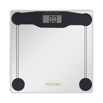 משקל אדם דיגיטלי דגם Fitness זכוכית 6 מ"מ עד 180 ק"ג מבית Gold Line