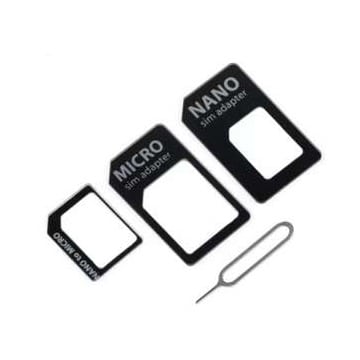 מתאם לכרטיסי סים ומיקרו סים שחור מבית Gold Touch