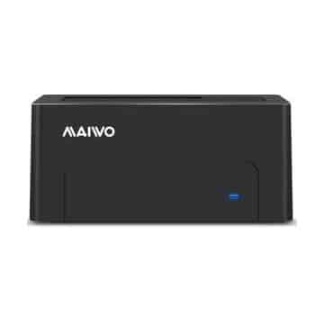 תחנת עגינה לכונן בודד 3.5 ו-2.5 אינץ' USB 3.0 שחור מבית MAIWO