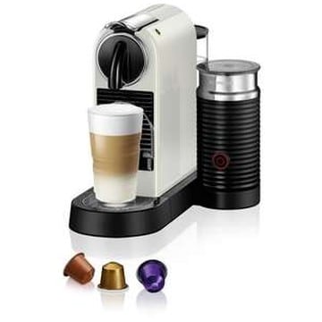 מכונת קפה קפסולות Citiz&Milk D123 עם מקציף חלב לבן מבית Nespresso