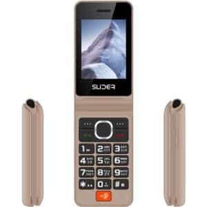 טלפון סלולרי צדפה למבוגרים W80 4G זהב מבית Slider