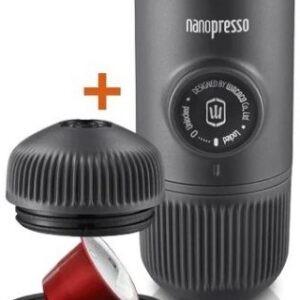באנדל מכונת אספרסו ניידת Nanopresso עם מתאם NS ולחץ 18 בר מבית Wacaco