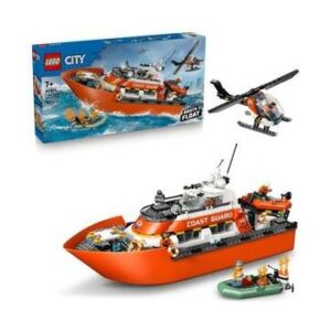 לגו סירת חילוץ ומסוק של משמר החופים 60504 City מבית LEGO